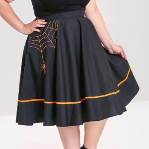 Miss Muffet 50's Skirt in Orange